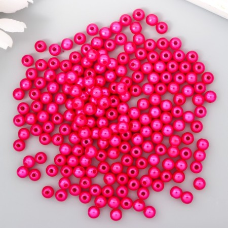 Beads for creativity plastic "Pink for Barbie" Set 200 pcs d = 0.6 cm mix