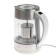 Electric Deerama DEM-SH50W, glass, 1.7 l, 2200 watts, adjustment t °, silver