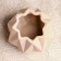 Kashpo "Triangles" beige, 10x10x7cm