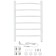 ARIS Robe electric heated towel rail, 400x600 mm, 6 crossbars, white