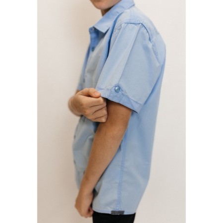 Surchachka upper for ISEE boys, height 134-140 cm, blue color-4