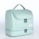 Cosmetic bag 2h sectional classic, 24*11*20, 2 lightning department, hook, mint