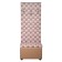 Puff Print 700x380x430 beige pink/eco-leather brown