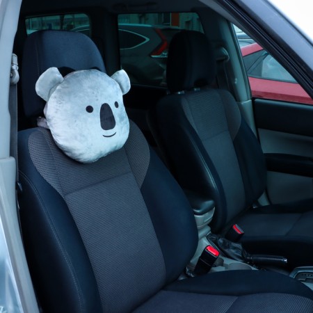 Pillow on the head restraint Matech Mimimish Line, 33 x 31 x 10 cm, gray