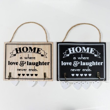 Decorative tree hooks "House" with hearts 25.6x18.2x0.6 cm-3