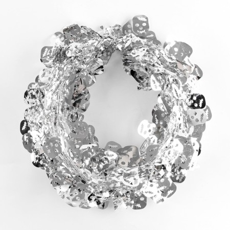 Carnival accessories “Skull”, Silver color, 7.2 meters-2