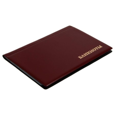 Album for Bon 125 x 185 mm Calligrata, 24 banknotes, PVC cover, burgundy-1