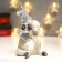 Souvenir Polystone Light "Losik in a cap with a candle" 17.2x11x9 cm