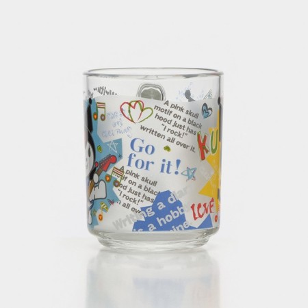 Glass mug "Kuromi. Graffiti ", 230 ml, gift packaging-1