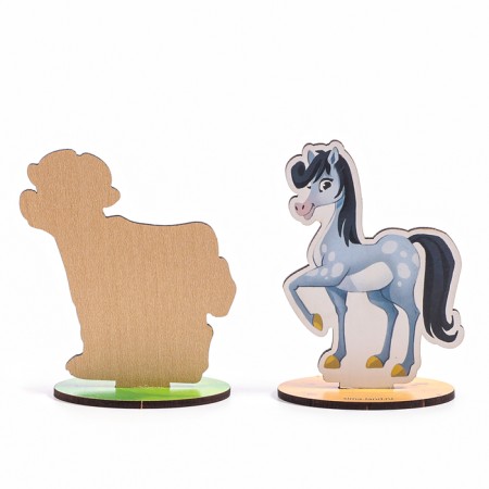 Figures of animals wooden "Farm. Pets"-12