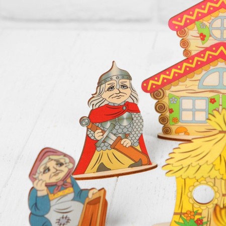 Puppet theater of fairy tales on the table "Golden Fish"-2