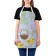 Apron kitchen with a photo print "Easter elements for scrapbooking", adjustable, size OS