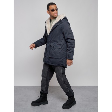Winter male park, size 54, dark blue color-10