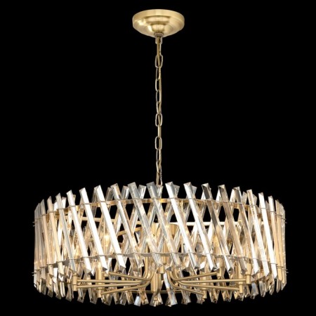 Suspendor Lamp Citilux "Ingvar" CL334293, 77x77x45 cm, 10x60W, E14, brown color