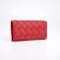 Women's wallet on magnets, red color