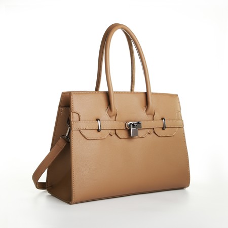 Bag Women's Tout, on a zipper, sandy color-2