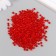 Glass beads 6/0 "scarlet" transparent 450 gr