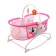 Musical cradle for newborns, pink color