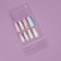 Follow nails "Abstraction", 12 pcs, with adhesive plates, ballerina form, multi -colored