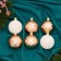 Set of balls plastic 16 pcs "Isabelle" geometry, gold