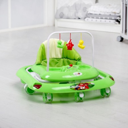 Walks "Little Driver C", 8 forces. wheels, muses., green-4
