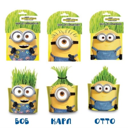 Set for growing “grow me” “minions” “Otto” (Doy-Pak)-5