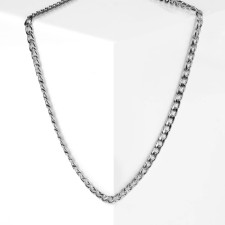 Gladiator chain Small links, silver color, 50cm