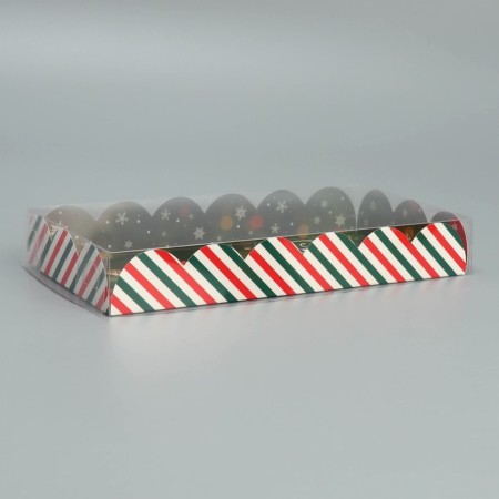 Box for confectionery products with PVC “Dreams will come true”, 10.5 x 21 x 3 cm, New Year-2