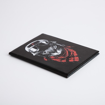 Cover for passport, black color-1