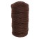 Knitting cord "Puff" 100% cotton width 5mm 100m (brown)