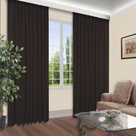 Set of curtains, size 150x250 cm, 2 pcs, color wenge