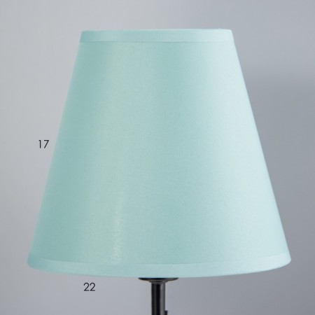 Lamp table Marcel 1x15W E14 18x18x42cm black/delicate turquoise Risalux-4