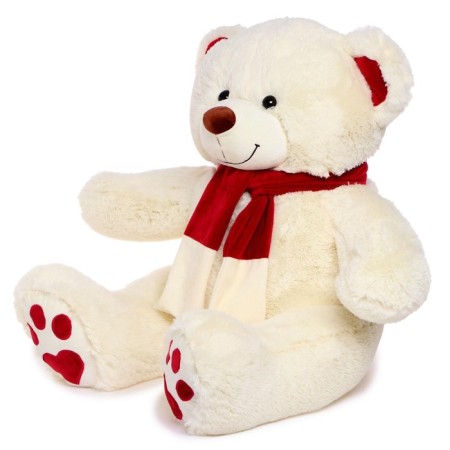 Soft toy "Bear Kelvin", milk color, 90 cm-1