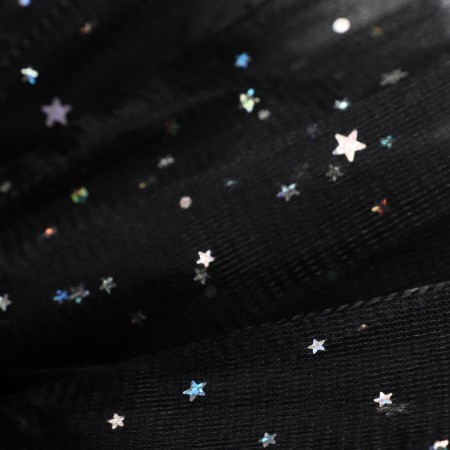 Children's skirt kaftan "stars" black, length 17 cm-3