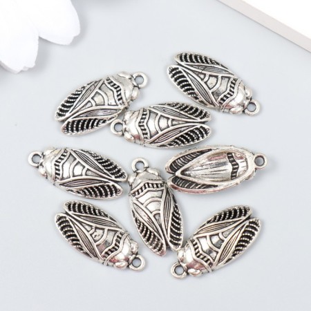 Decor for creativity Metal "Cicada" 2.3x1.2 cm-2