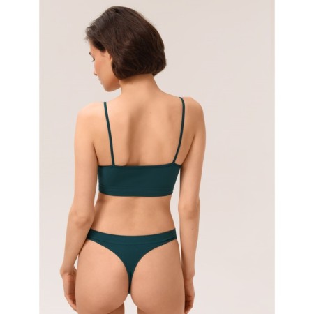 Female top on thin straps Mirey Top Spalla Stretta, size 48-50, emerald color-1