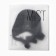 Women's cap with rabbit hair, pr 56 cm, black