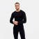 Male thermal underwear (longshit), black color, size 46-48