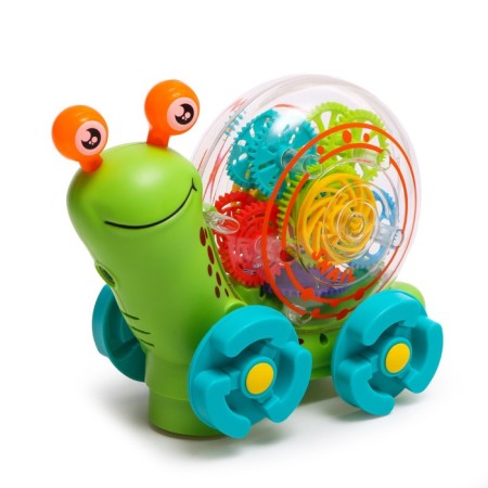 Snail "gears", light and sound, works from batteries, color mix-5