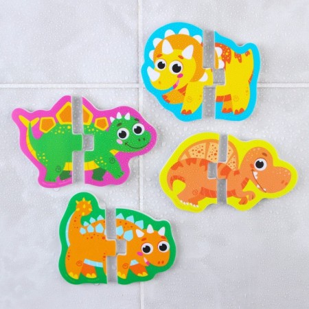 Soft puzzle for kids "dinosaurics", 10 puzzles, crumb I-1