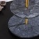 Magistro Granite marble dish, 2-tier, d = 25/30 × 33 cm, color gray color
