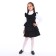 School sundress for girls, black color, height 146 cm
