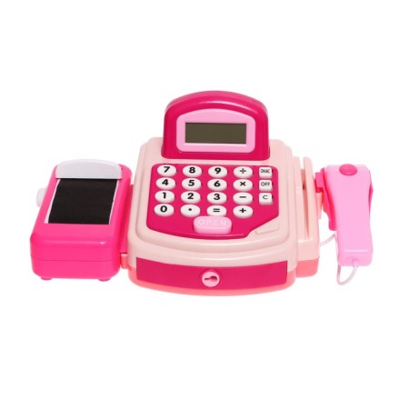 Cashier "Cool shop" with a scanner, basket and accessories-2