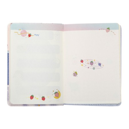 Gift notebook, A6, 100 sheets, a colored block, with a curly knife on a magnet, "anime", mix-7