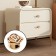 Handle button Cappio Rose 01, white with gold