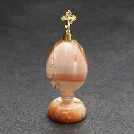 Souvenir "Icon with a cross", on a stand, selenite-2