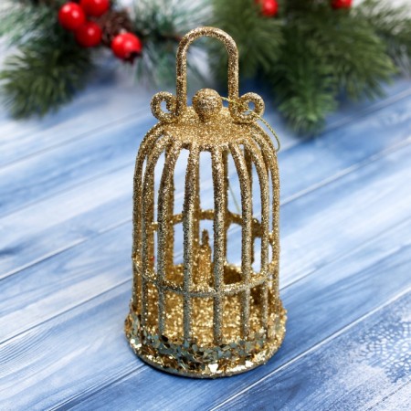 Jewelry decoration "Glitter" 12.5x6.5 cm, gold-1