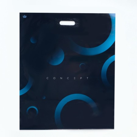 Package "Concept", polyethylene with a cut pen, 50 x 60 cm, 100 μm
