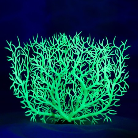 The plant is artificial aquarium, luminous, 15 cm, green-3