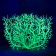 The plant is artificial aquarium, luminous, 15 cm, green